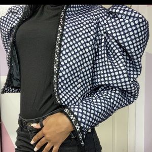 Vintage, puffer sleeve jacket